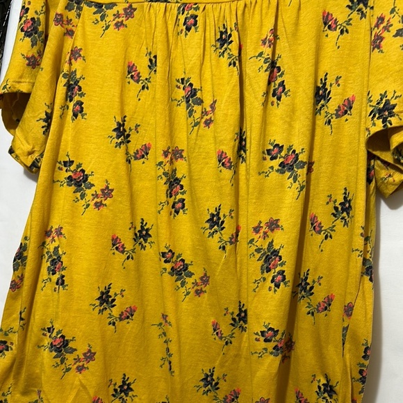 Yellow and Green Relaxed Smocked Blouses - Picture 4 of 6